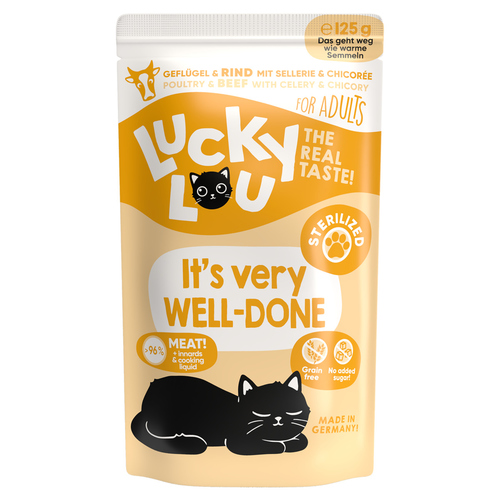 Lucky Lou Lifestage Sterilized Geflügel & Rind 125 g