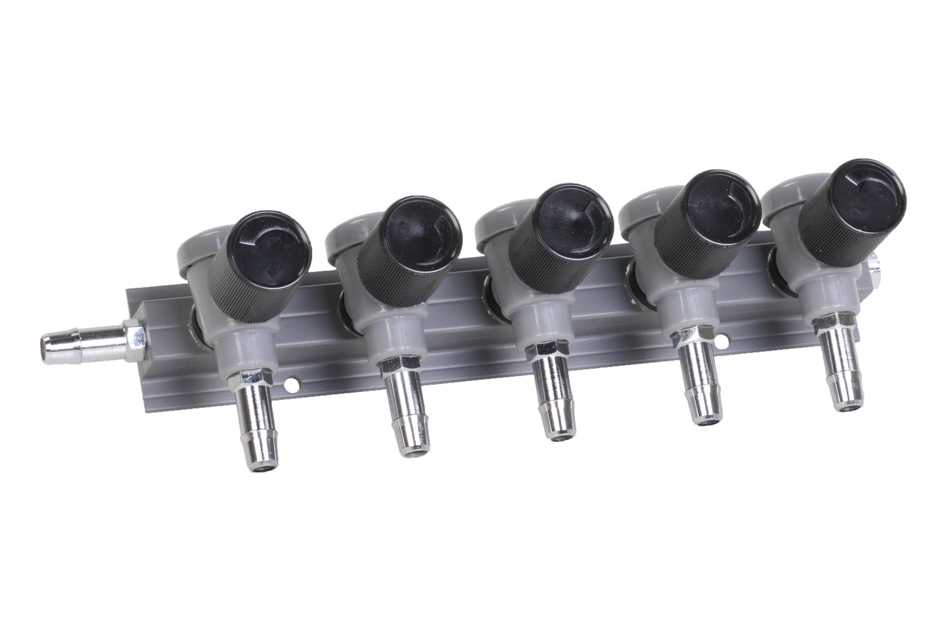Luftverteiler - 5 x Ausgang mit Hahn 9mm