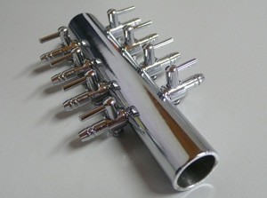 Luftverteiler 8-fach aus Metall getrennt regelbar Luftverteiler 8-fach aus Metall getrennt regelbar