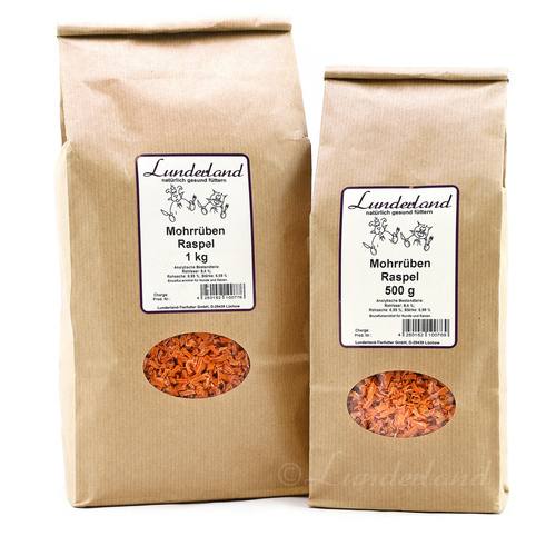 Lunderland Mohrrübenraspel 1 kg für Hunde