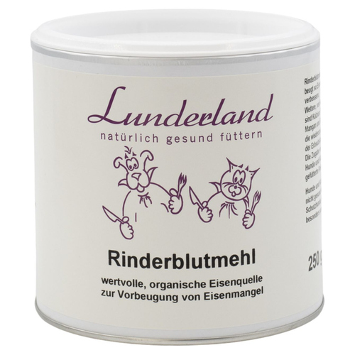 Lunderland Rinderblutmehl 250 g für Katzen
