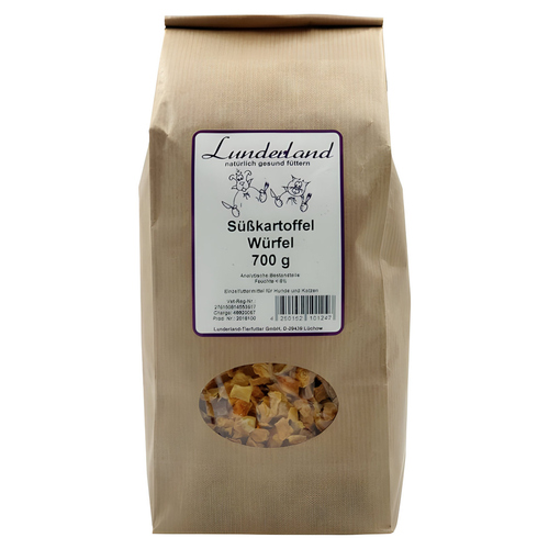 Lunderland Süßkartoffel-Würfel 700 g für Katzen
