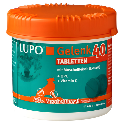 Luposan Gelenk 40 Tabletten 200 Stück / 400 g Luposan Gelenk 40 Tabletten 200 Stück / 400 g