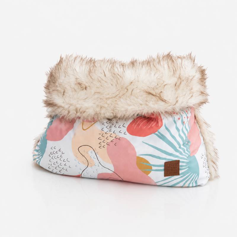 Luxus Kuschelleinwand Kunstfell M (60×75×15 cm) | Pet&Co | Kuscheliger Hundesack mit Faux-Fur Futter | Waschbar