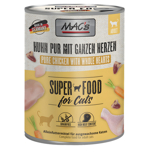 MACs Huhn pur mit ganzen Herzen 800 g - 6 Stück