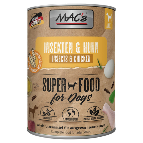 MACs Insekten & Huhn 750 g - 6 Stück MACs Insekten & Huhn 750 g - 6 Stück