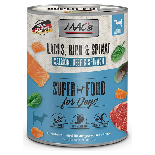 MACs Lachs mit Pasta & Spinat 800 g - 6 Stück