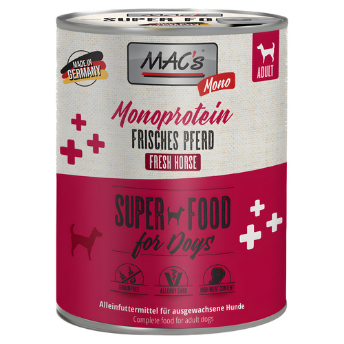 MACs Mono Sensitive Pferd Pur 800 g - 6 Stück MACs Mono Sensitive Pferd Pur 800 g - 6 Stück