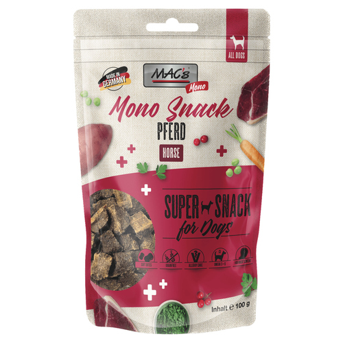 MACs Mono Snack Pferd 100 g - 9 Stück