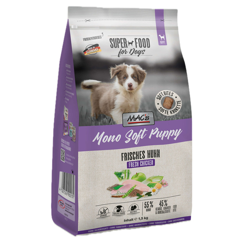 MACs Mono Soft Puppy Frisches Huhn 1,5 kg