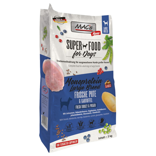 MACs Monoprotein Large Breed frische Pute 3 kg