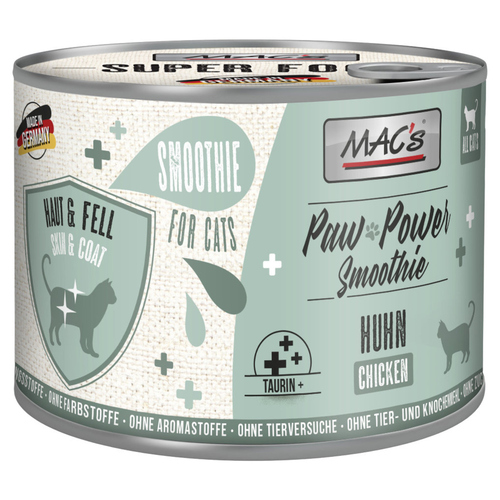 MACs Paw Power Smoothie Huhn - Haut & Fell 200 g - 6 Stück
