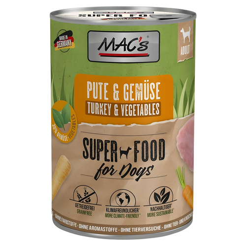 MACs Pute & Gemüse 400 g - 6 Stück