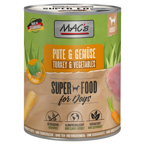 MACs Pute & Gemüse 800 g - 6 Stück