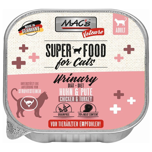 MACs Vetcare Urinary mit Huhn & Pute 100 g - 16 Stück