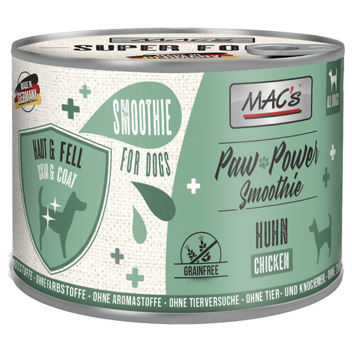 Macs Paw Power Smoothie Huhn - Haut & Fell 200 g - 6 Stück