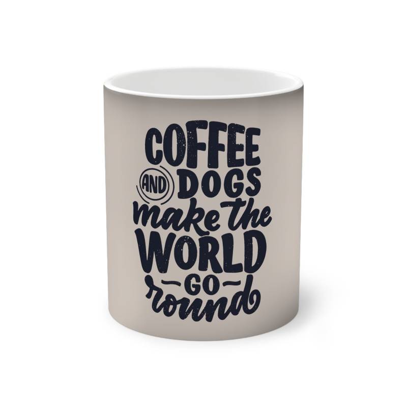 Magische Tasse "Coffee and Dogs"