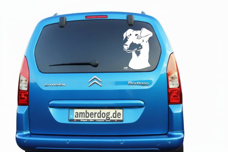 Manchester Terrier Autoaufkleber  I Wandtattoo - 50cm / Schwarz
