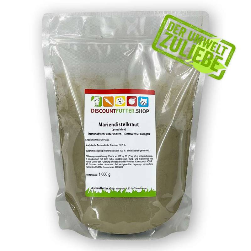 Mariendistelkraut (gemahlen)