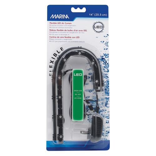 Marina Flexibler LED-Luftvorhang grün, Länge: 35,5 cm