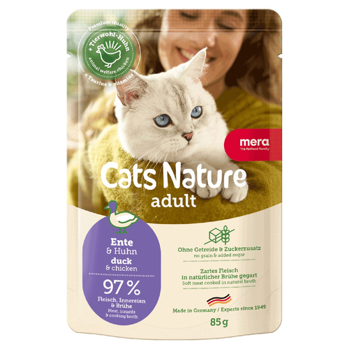 Mera Cat Nature Adult Ente 85 g - 12 Stück