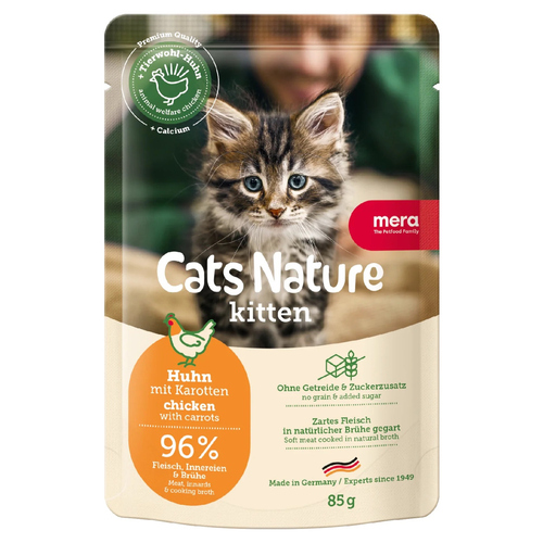 Mera Cat Nature Kitten Huhn 85 g - 12 Stück Mera Cat Nature Kitten Huhn 85 g - 12 Stück