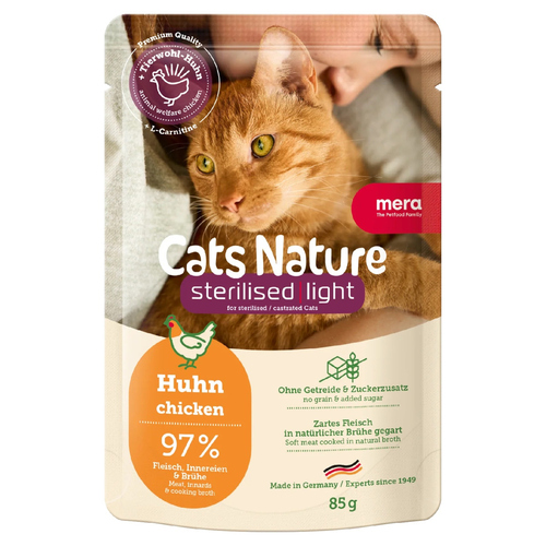 Mera Cat Nature Sterilized Adult Huhn 85 g - 12 Stück Mera Cat Nature Sterilized Adult Huhn 85 g - 12 Stück