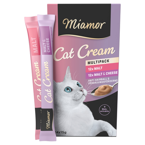 Miamor Cat Cream Malt-Cream Vorteilspack 24 x 15 g - 4 Stück