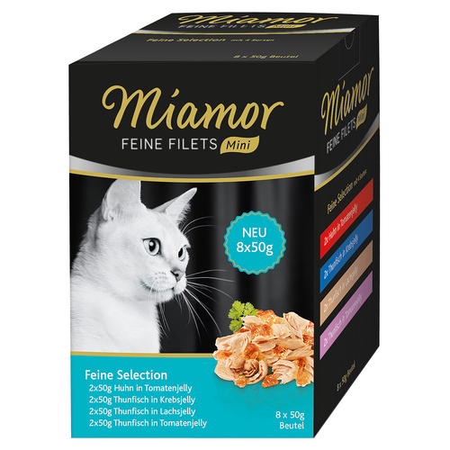 Miamor Feine Filets Mini Multibox Feine Selection 8 x 50 g - 4 Stück