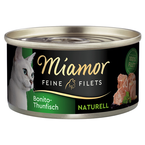 Miamor Feine Filets Naturelle mit Bonito-Thunfisch 80 g - 24 Stück