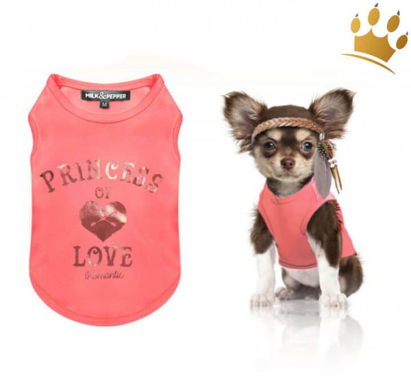 Milk & Pepper Hunde-T-Shirt Princess of Love