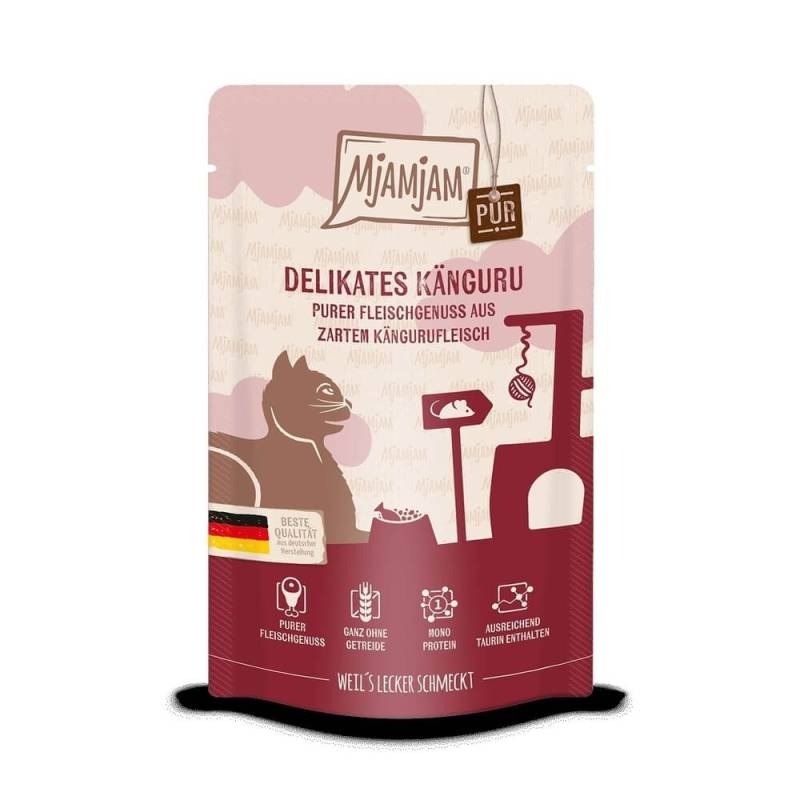MjAMjAM Katzen Nassfutter purer Fleischgenuss zartes Känguru - 800g