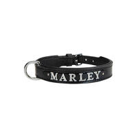 MyName Leder-Halsband, schwarz