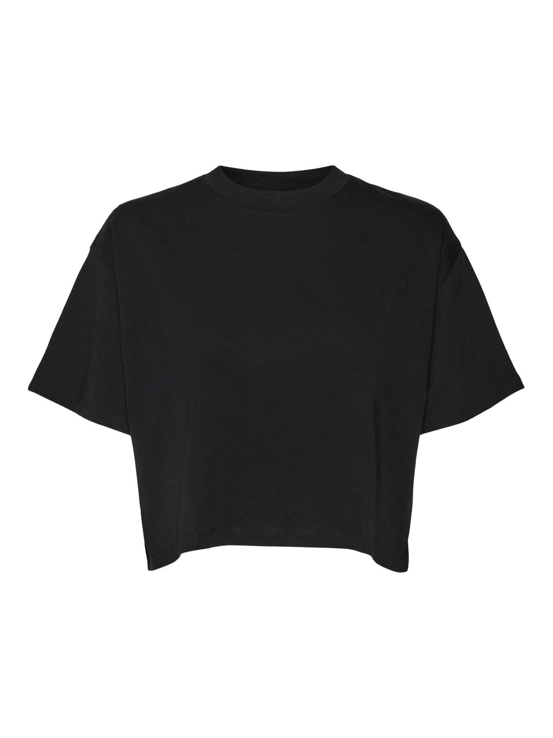 NMALENA S/S O-NECK SEMICROP TOP FWD