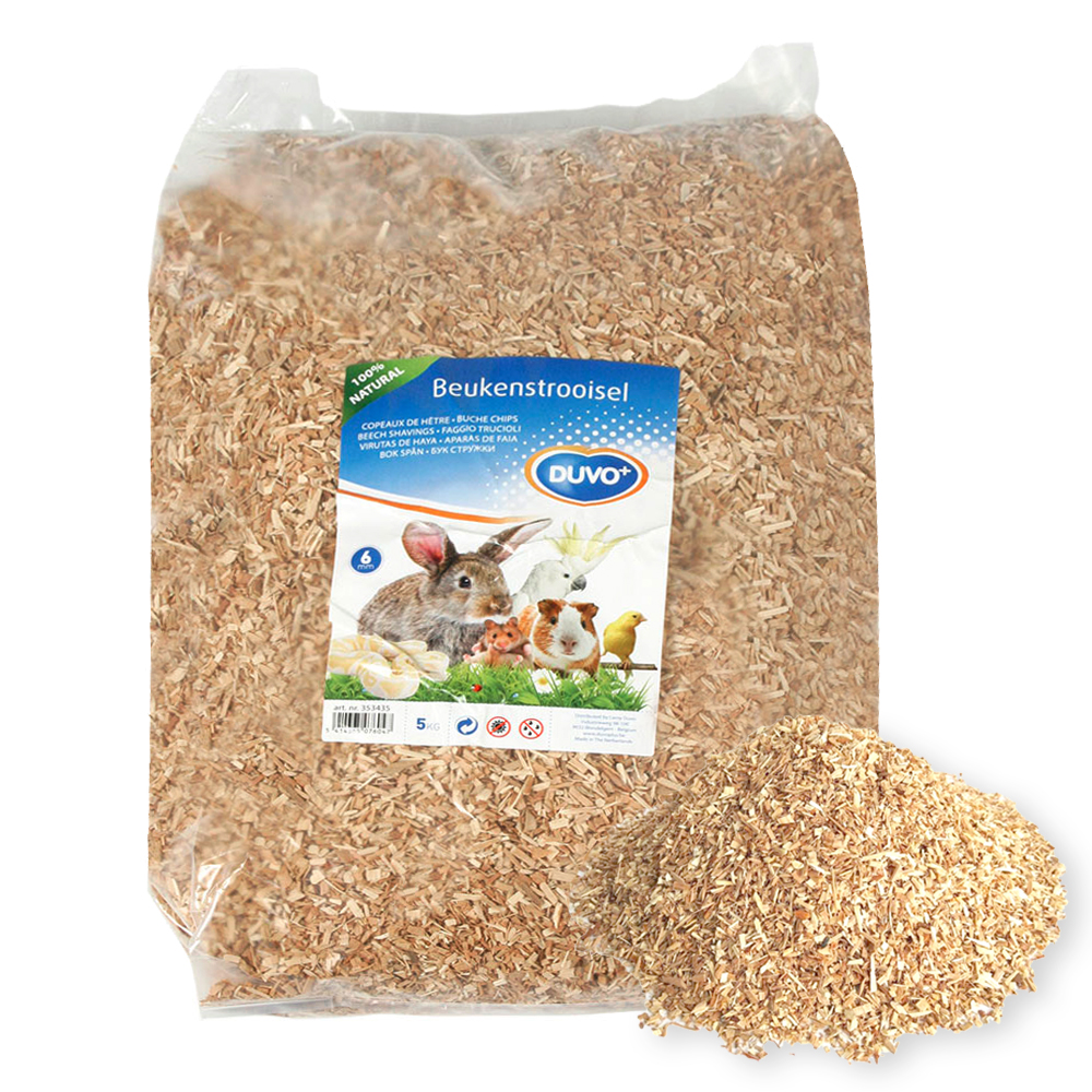Nager Einstreu Duvo+ Buche Chips - 5 kg (20 Liter)