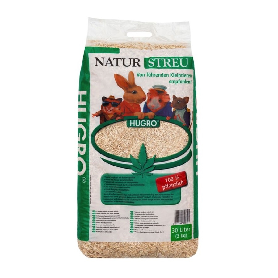 Nager Einstreu  aus  Hanf - 3 kg - (30 Liter)