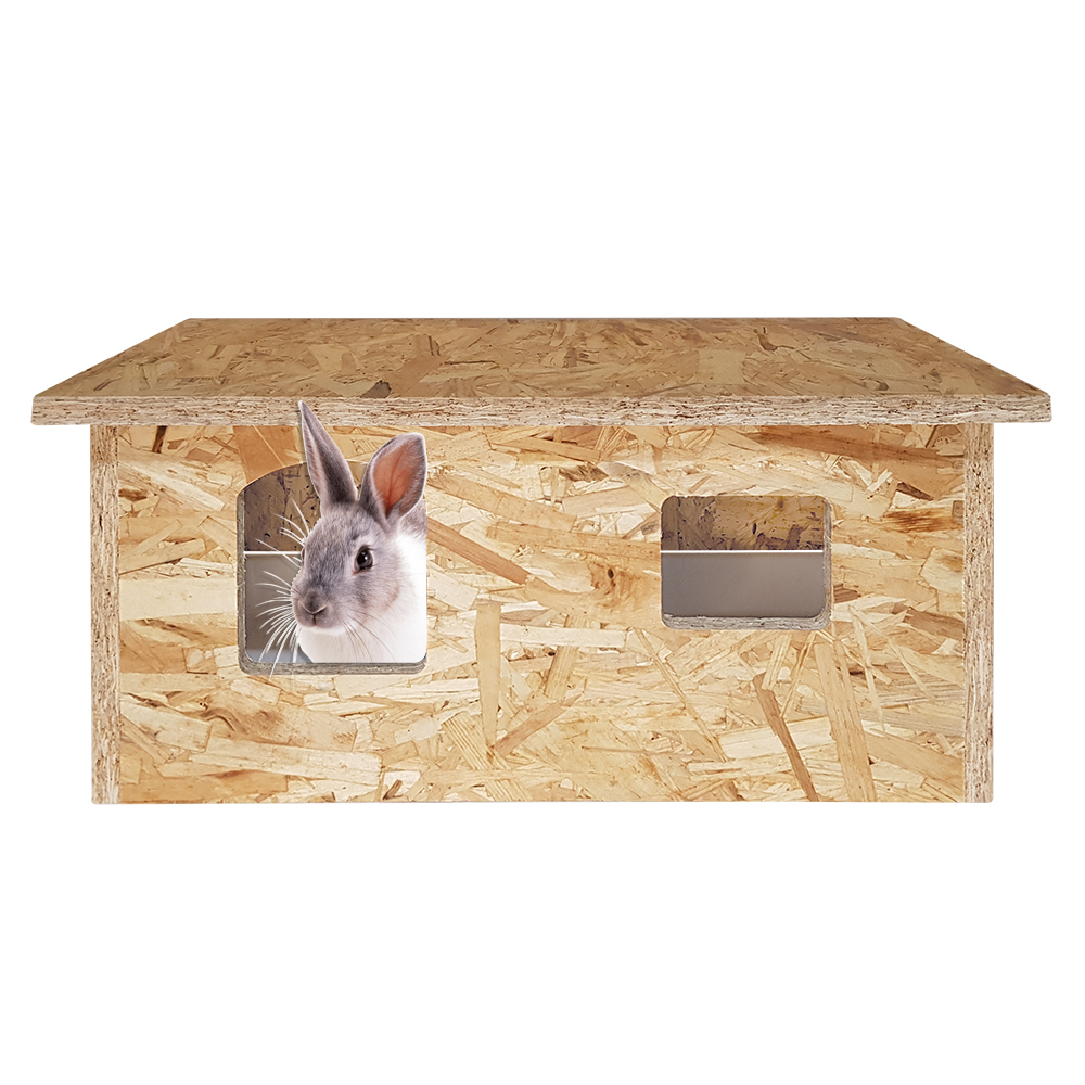 Nager Haus / Kaninchen Haus / Kleintier Haus mit Wanne