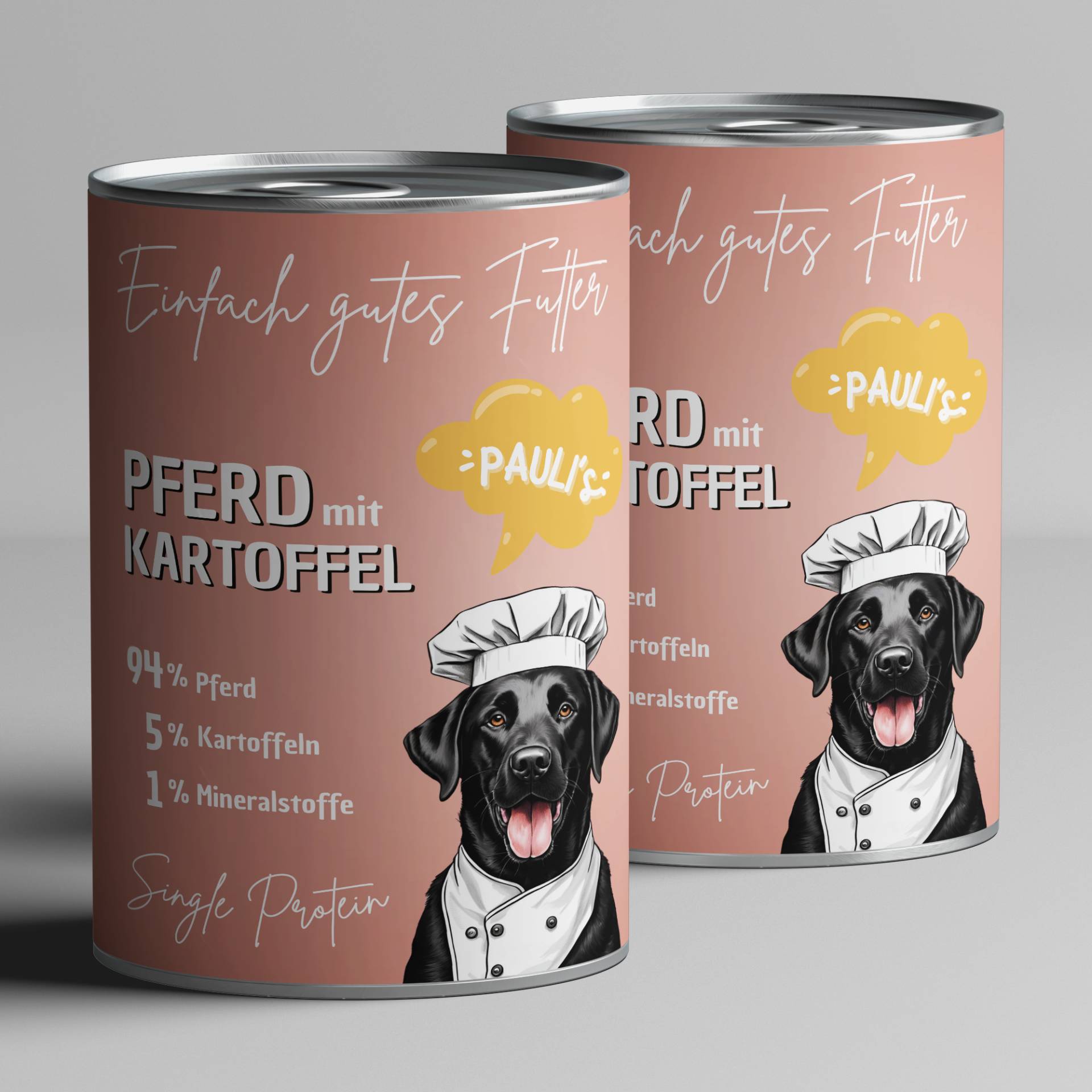 Nassfutter Pferd mit Kartoffel | Singleprotein - 400g