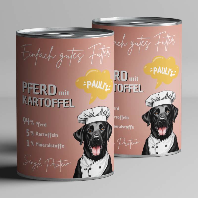 Nassfutter Pferd mit Kartoffel | Singleprotein - 400g