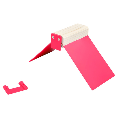 Natural Sitzbrettchen Clicksystem Kunststoff rot