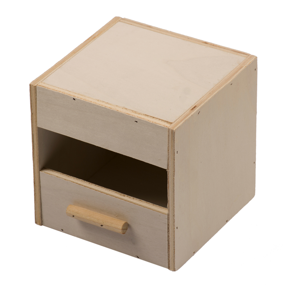 Nistkasten aus Holz für Exoten - 12 x 12 x 12 cm