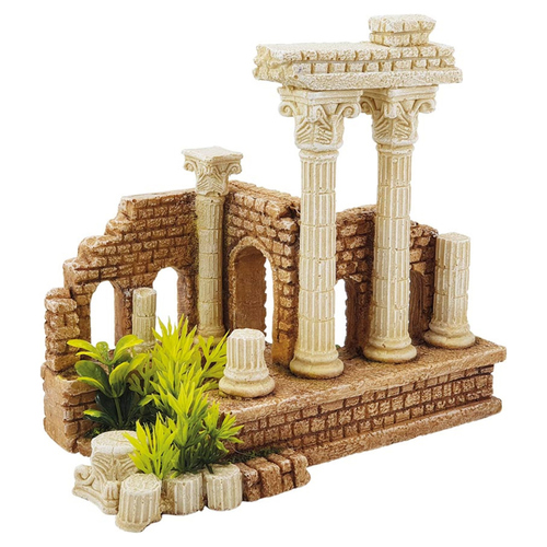 Nobby Aquariendekoration Antike Säulen mit Pflanzen