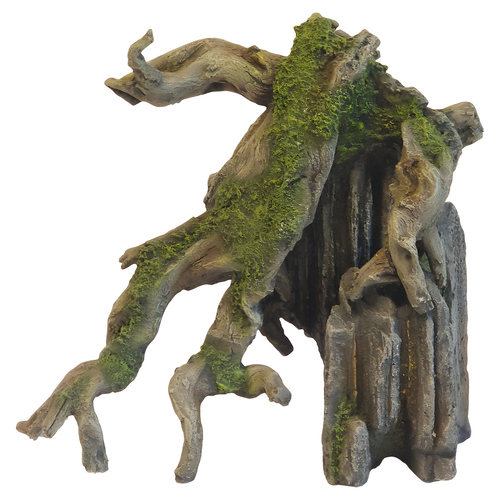 Nobby Aquariendekoration Aqua Ornaments Mangrove an Fels