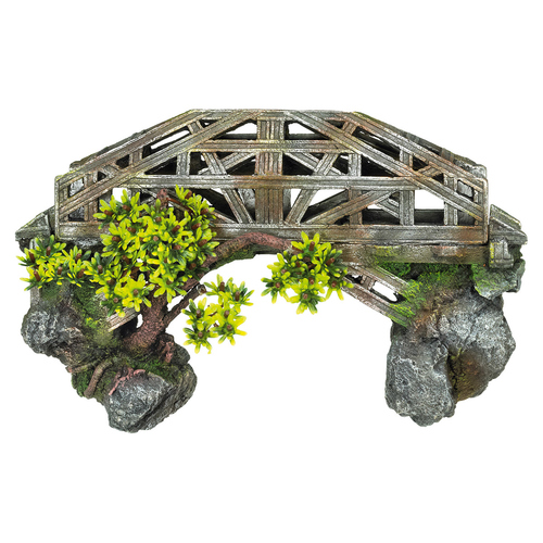 Nobby Aquariendekoration Brücke mit Pflanzen Nobby Aquariendekoration Brücke mit Pflanzen