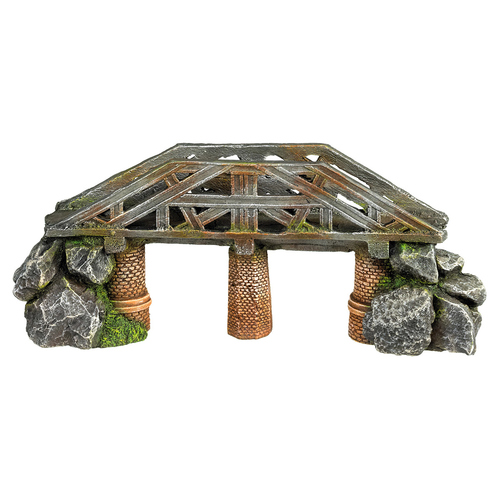 Nobby Aquariendekoration Brücke mit Stützpfeiler