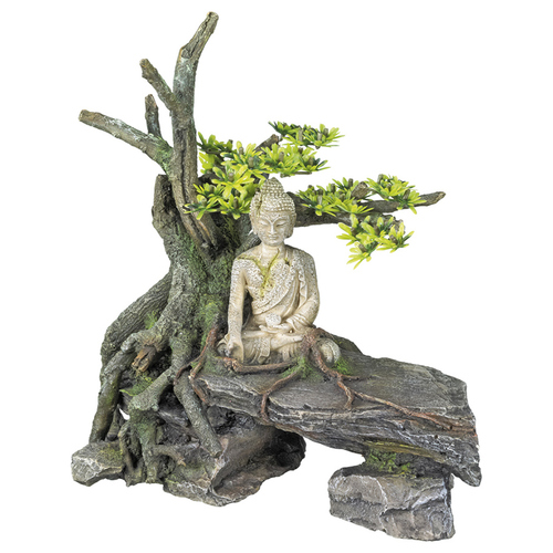 Nobby Aquariendekoration Buddha mit Baum