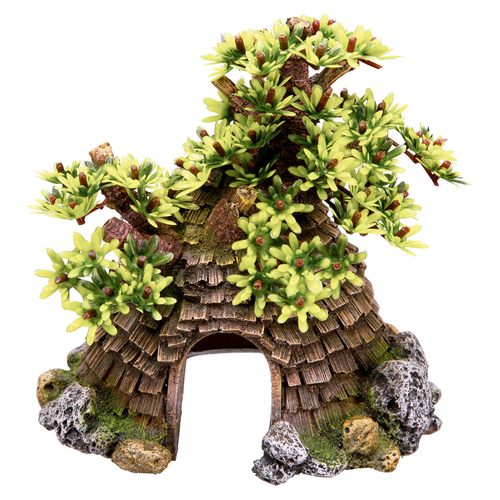 Nobby Aquariendekoration Häuschen mit Baum