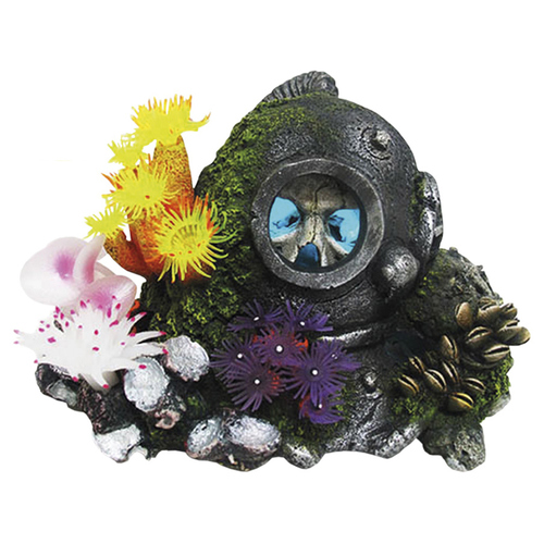 Nobby Aquariendekoration Helm und Schädel mit LED