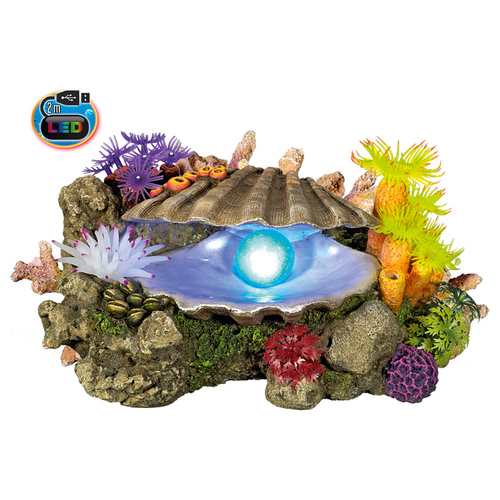 Nobby Aquariendekoration Muschel mit LED