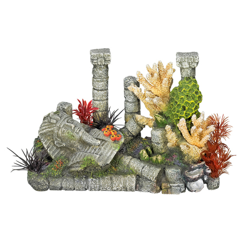 Nobby Aquariendekoration Säulen mit Pharao und Korallen mit Pflanzen Nobby Aquariendekoration Säulen mit Pharao und Korallen mit Pflanzen